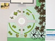 Entwurf Plan Gartenanlage