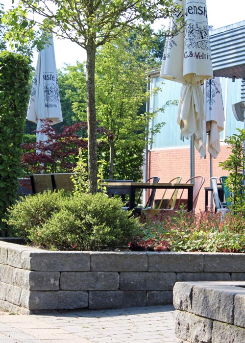 Terrasse eines Restaurants in Lastrup
